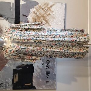 Jessica Simpson White Floral Print Kimono Women L